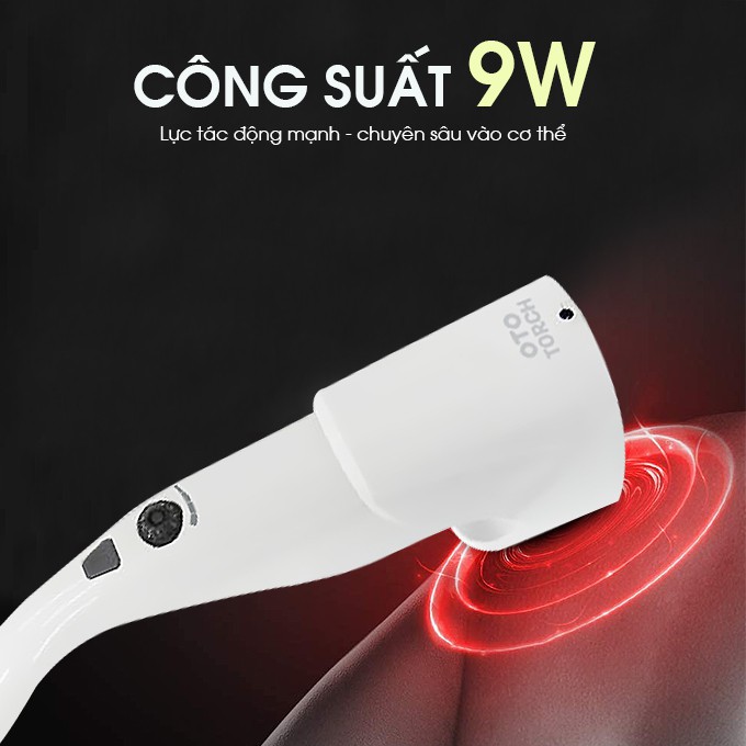 Máy massage cầm tay OTO TR-150 (Pin sạc) - Màu trắng